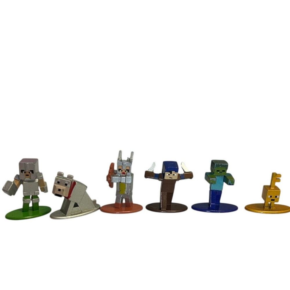 Jada Toys (6) Minecraft Nano Metalfigs collection 1.65 inch